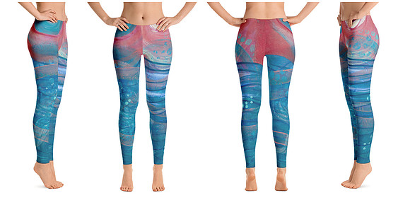 The Sun and The Moon and The Deep Blue Sea Leggings