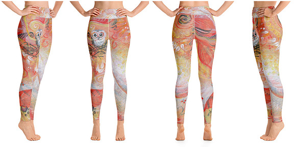 La-la-looooo! A Leaf on the Wind High Waisted Leggings