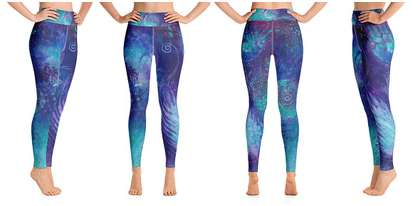 Fairy Garden High Waisted Leggings