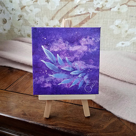 Adventure Angel Baby (Gallery Wrapped Canvas with Wood Easel)