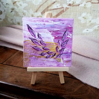 Courage Angel Baby (Canvas on Board with Wood Easel) *ADOPTED*